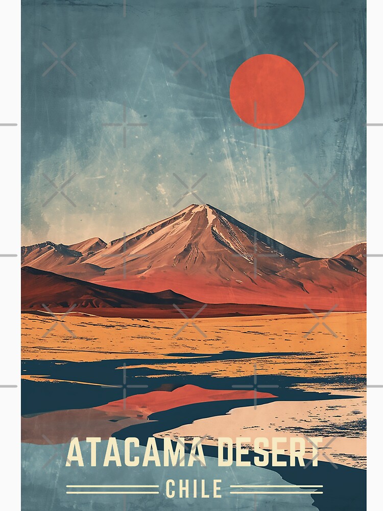 Atacama Desert Majesty Chile Landscape Poster by LoinneSio