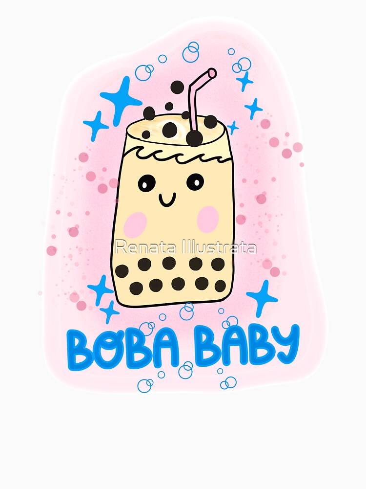 Boba Baby Bubble Tea Time by Renata Illustrata