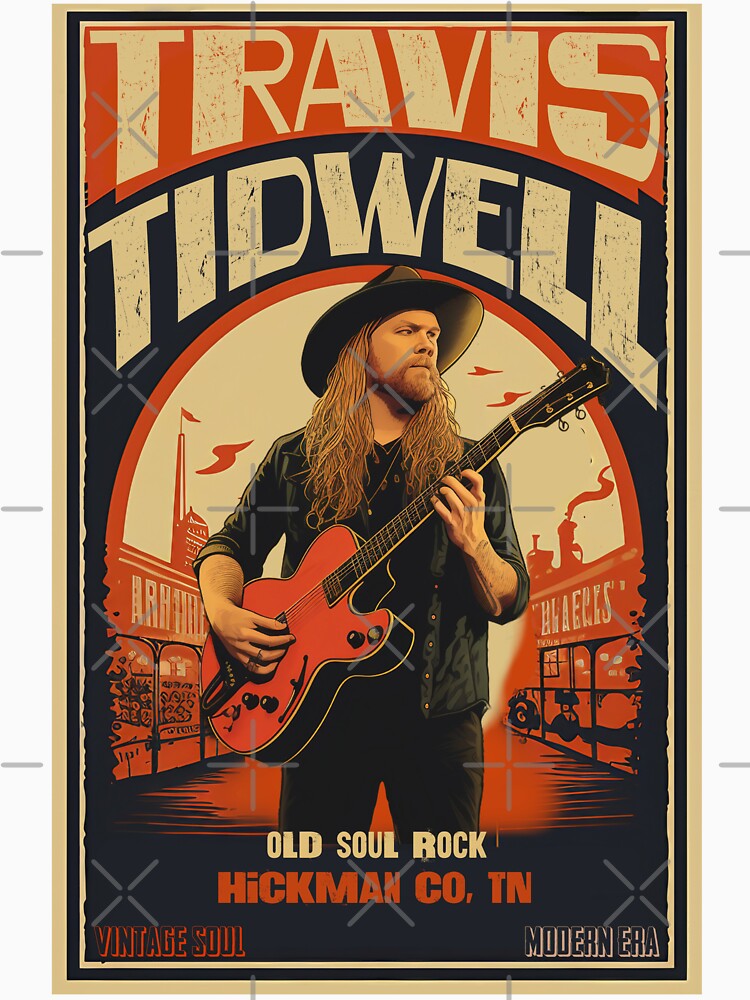 Vintage Concert Poster Style by Travis Tidwell