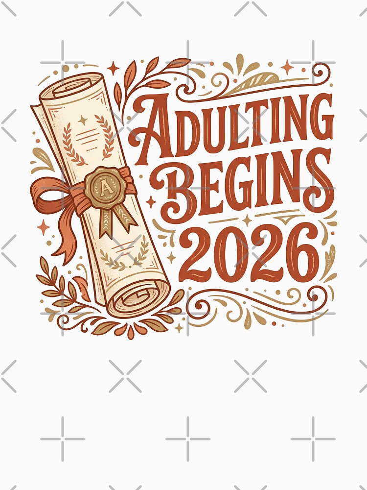 Adulting Begins 2026 Graduation Diploma Funny Senior Gift by Osmose-Studio