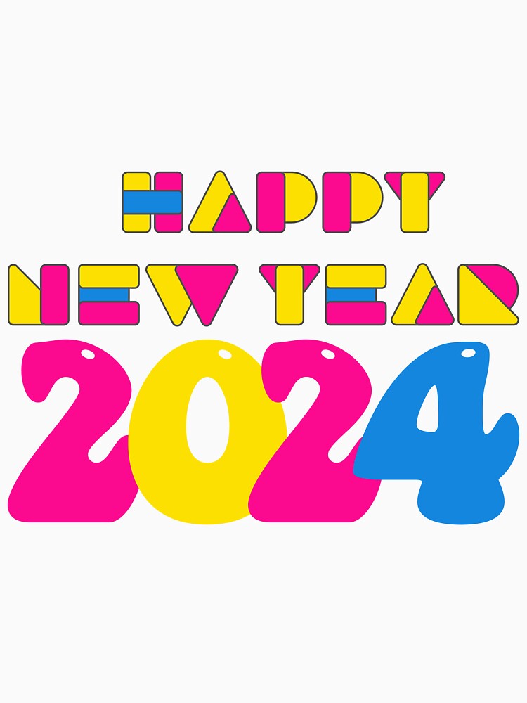 Happy New Year 2024 by Dabbing Turtle Designs