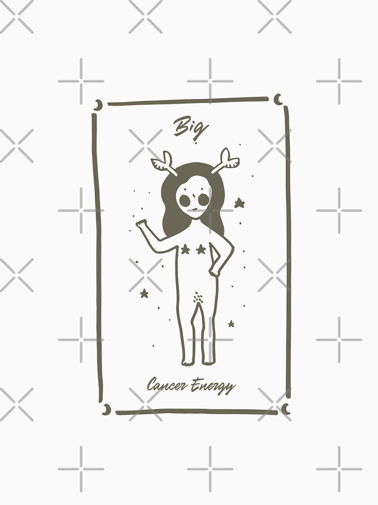 Big Cancer Energy Cute Funny Astrology by Harmonick-Tees