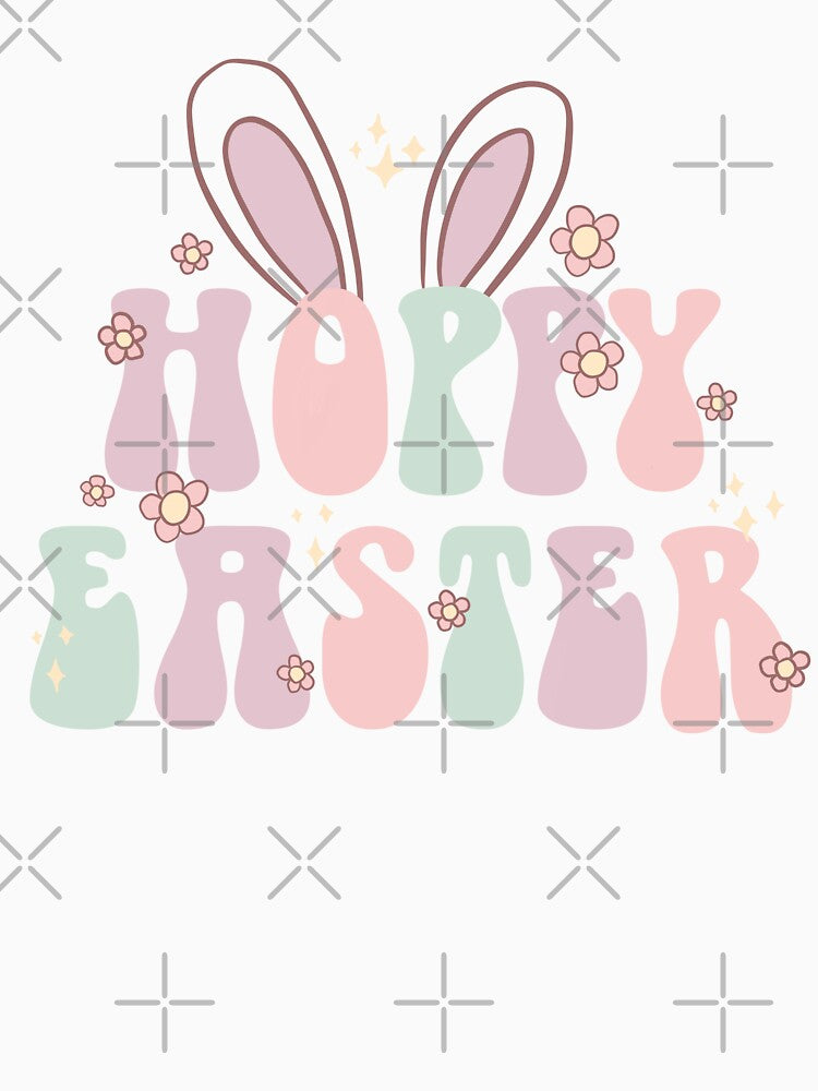 Hoppy Easter groovy easter design by Yarafantasyart