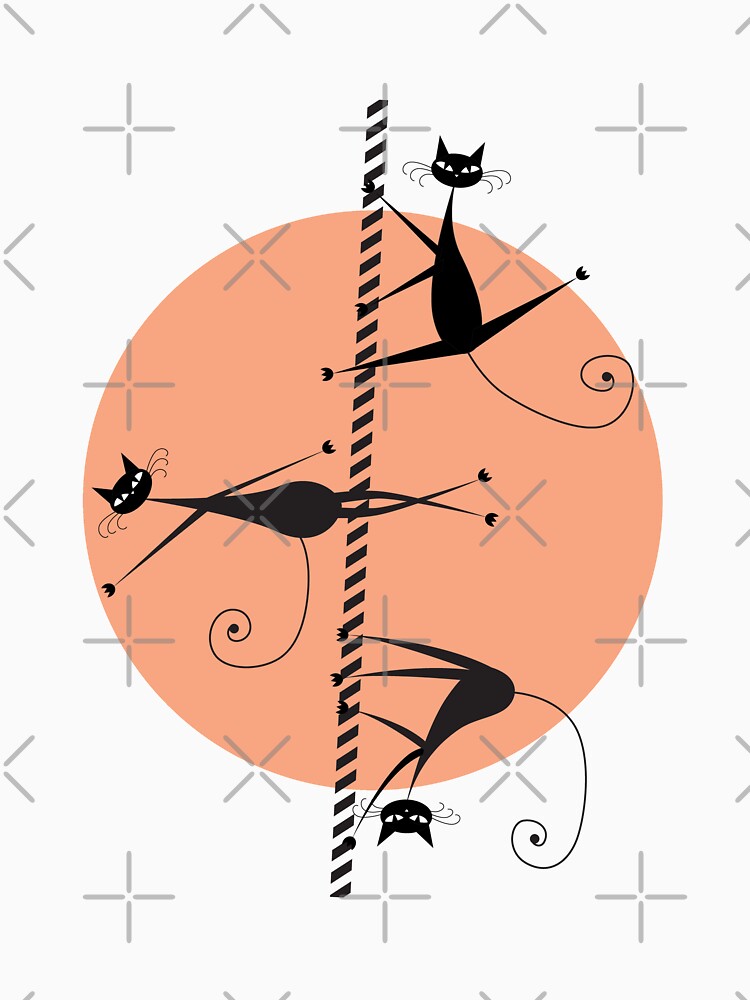 Pole dancing cats by this-is-mona