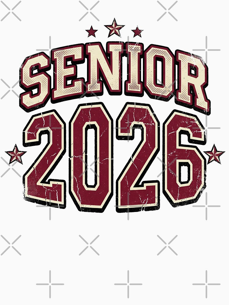 Senior 2026 Retro Varsity Athletic Graduation Gift Idea by Osmose-Studio