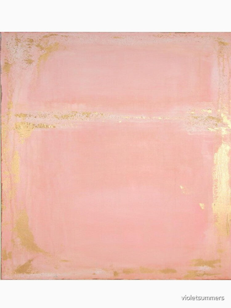Gold Flakes, Pink Wall by violetsummers