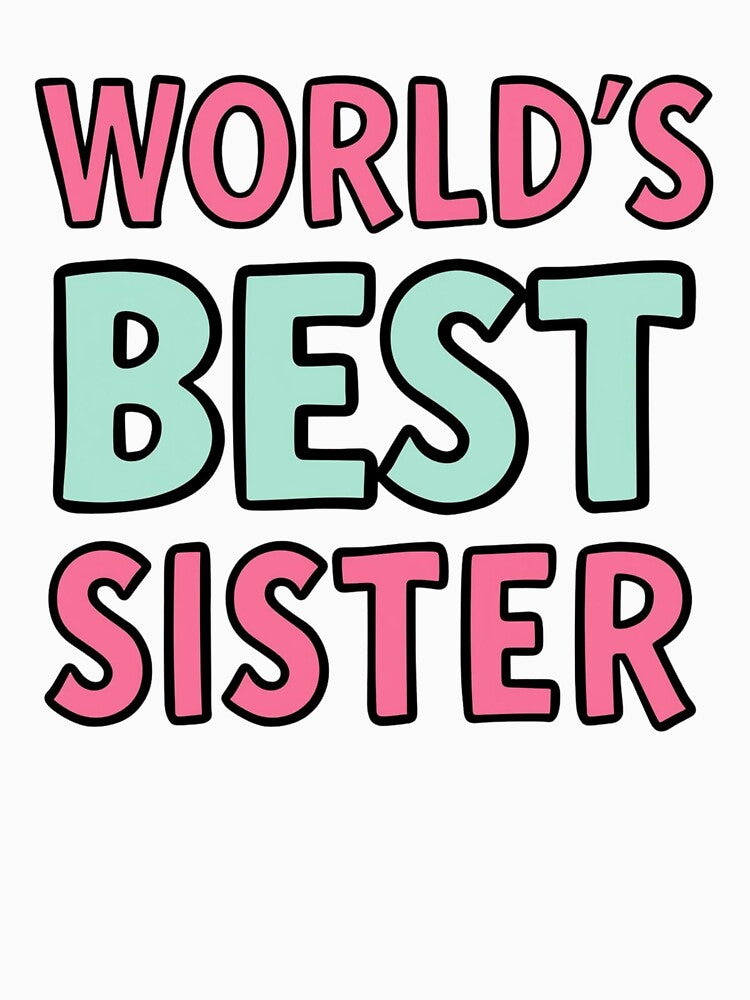 World's Best Sister by Real Talk Tees