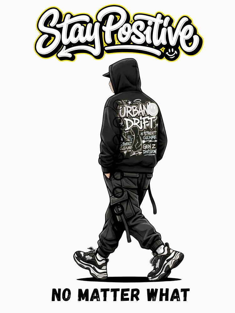 Stay Positive Streetwear Urban Design by STREET BOY ⭐⭐⭐⭐⭐