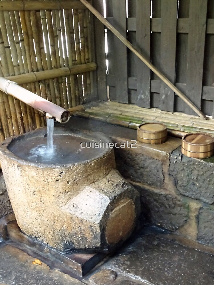 Hot water pot filled with natural spring water in Japan by cuisinecat2