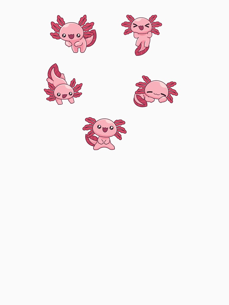 Cute Axolotl Sticker Pack – Adorable Kawaii Axolotl Expressions by eylasky