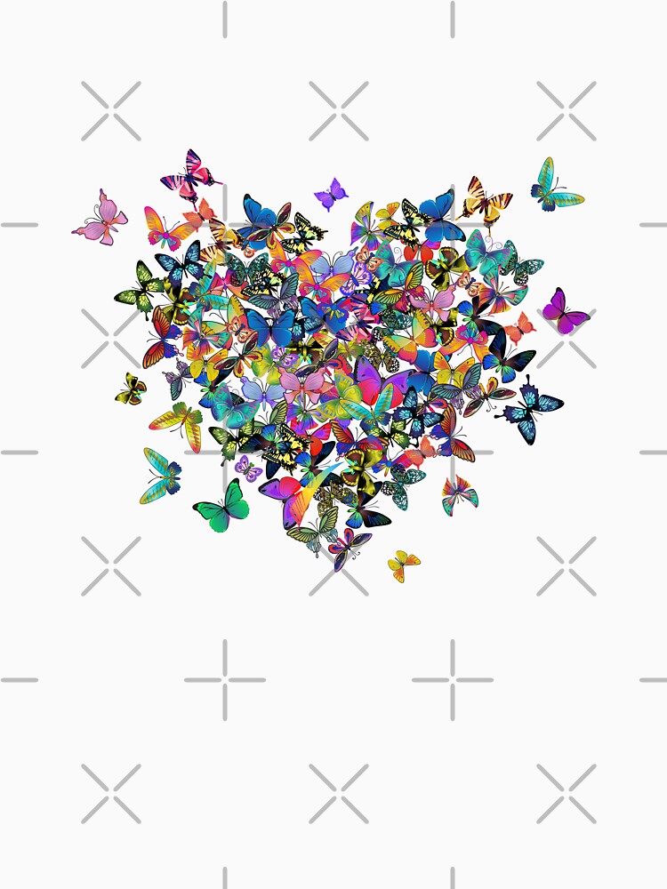 Colorful Butterflies Heart by MGdezigns