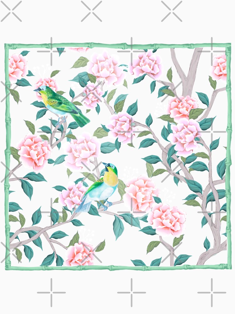 Splendid peonies bamboo frame by Yunihadi