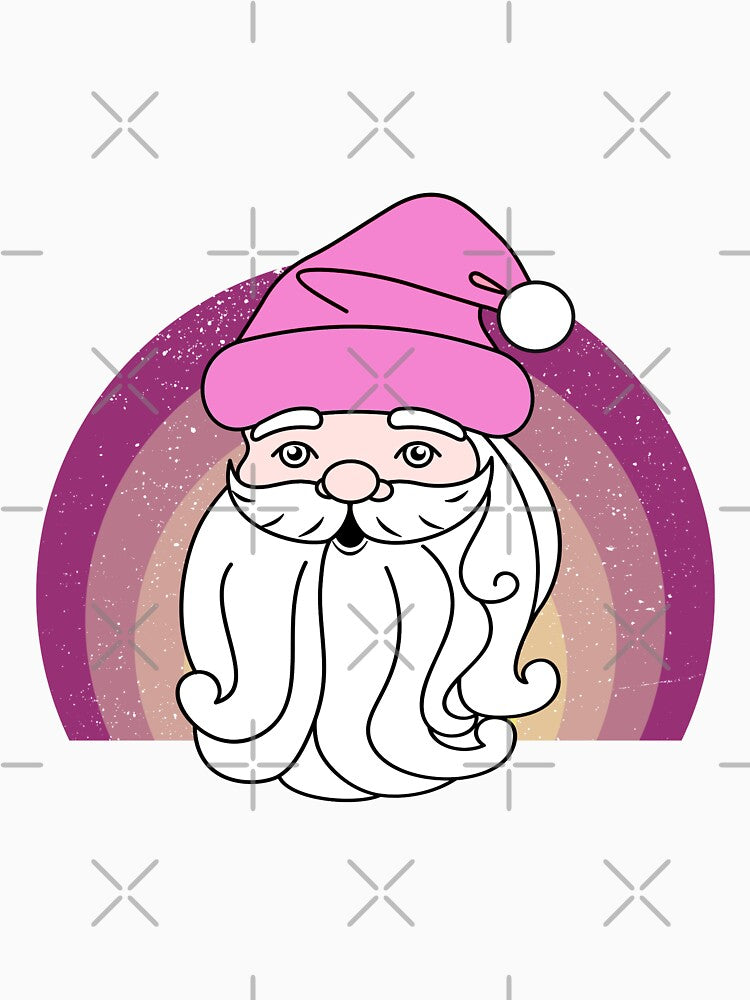 Retro Vintage Pink Santa Claus ,cute gifts for xmas,santa claus 23,gifts merry christmas by sunlightdesign