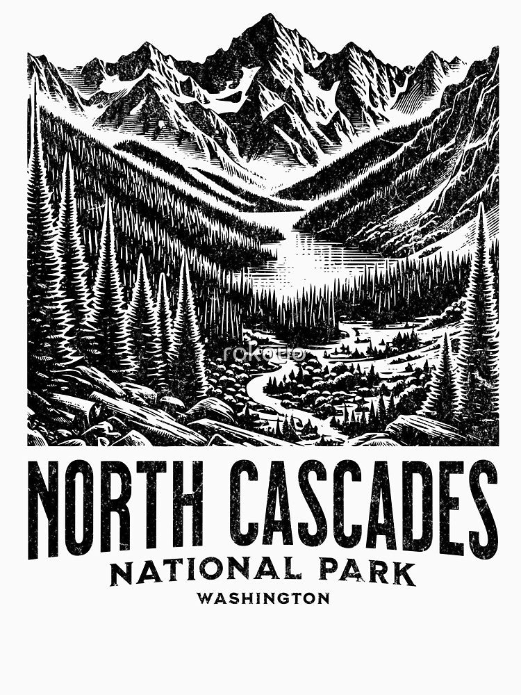 North Cascades National Park by Rokoyo Prints