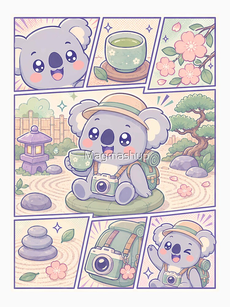 Kawaii Koala Zen Garden Traveler by Magmashup