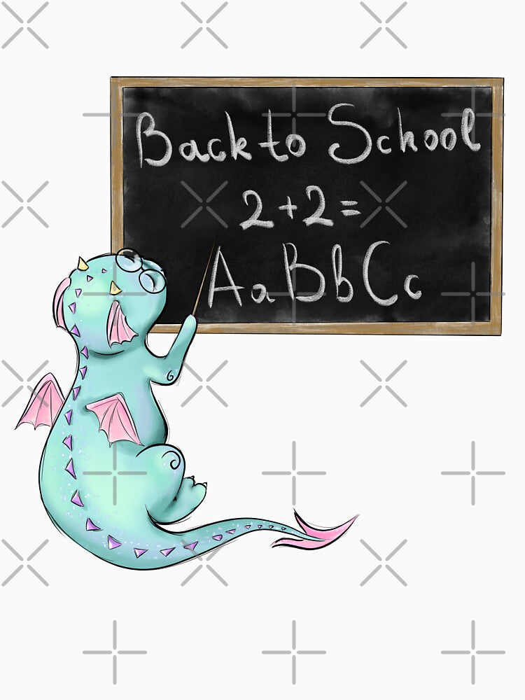 Teacher Dragon Back to School Supplies  Student Education School Materials by CreativeBu