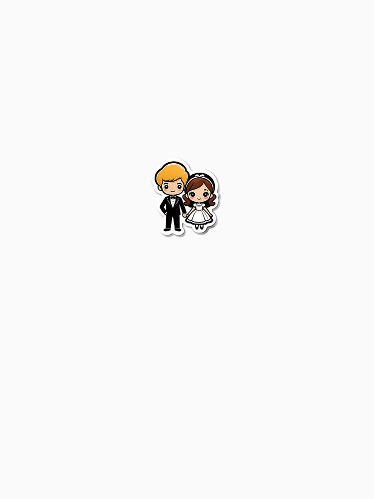 Cute Chibi Couple Sticker by Duovibes