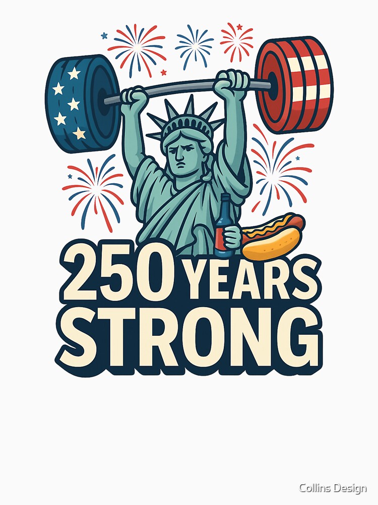 Liberty Lifter – 250 Years Strong 4th of July 2026 Sticker by Collins Design