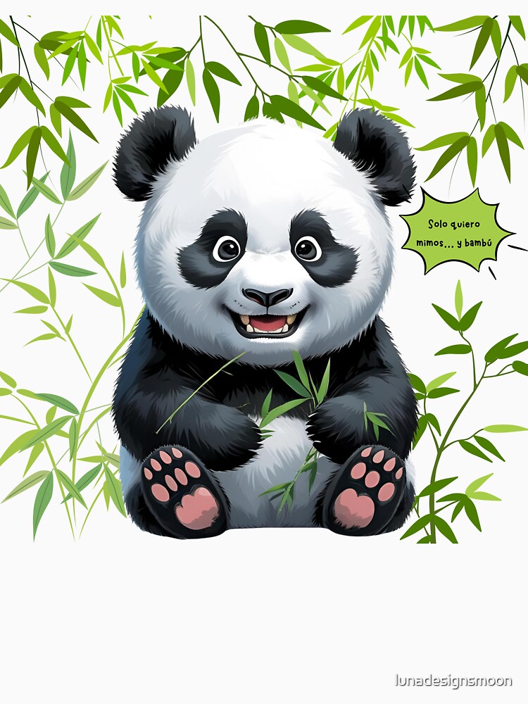 Funny panda bear by lunadesignsmoon