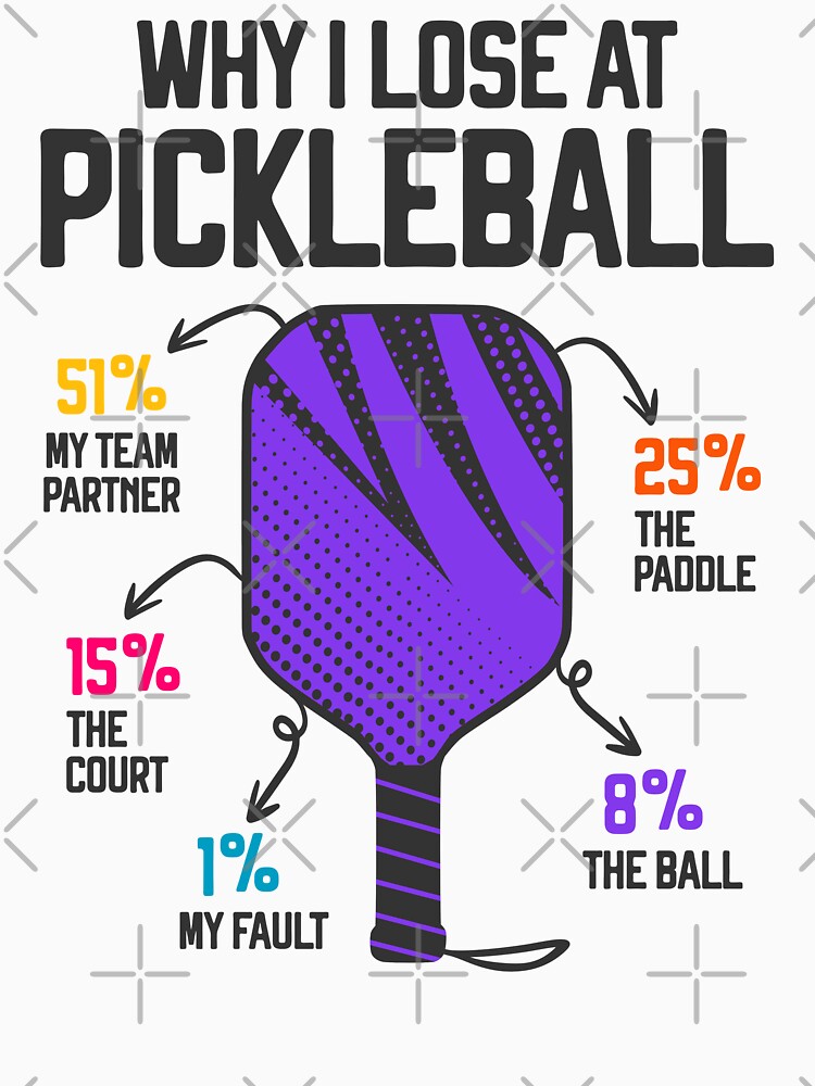 Why I Lose at Pickleball Funny pun for pickleballers Pickleball Humor by grinta2021