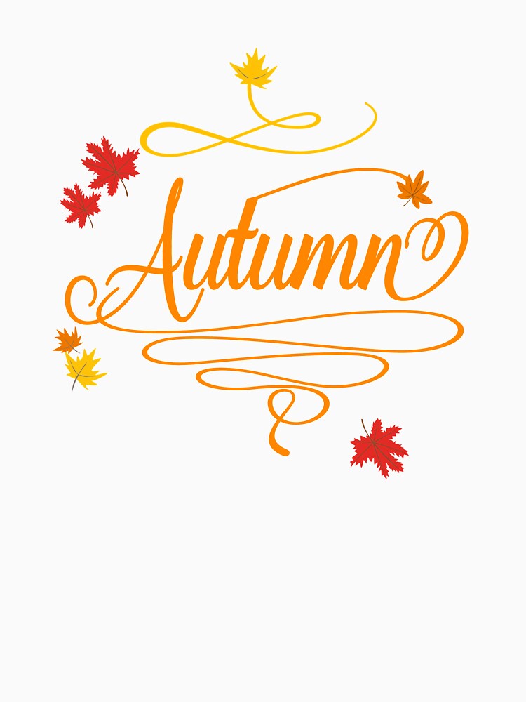 Fall Lovers Gift For Women Autumn Swirl With Leaves by Sapphire Star