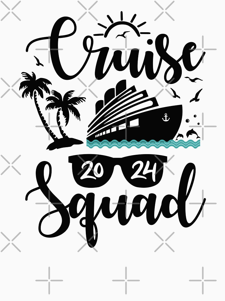Family Cruise Squad 2024 Matching Family Group Couple Trip by CORJIDOG-ART