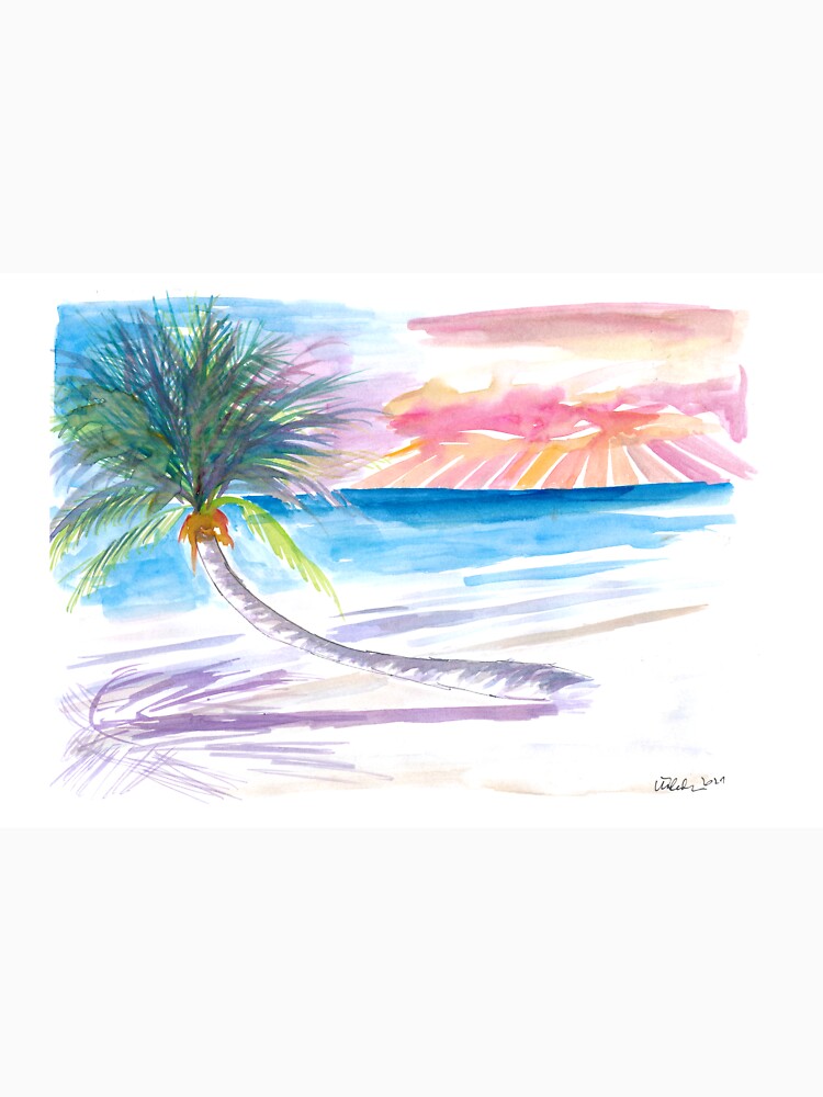 Leaning Palm For Relaxing On Tortola British Virgin Islands by artshop77