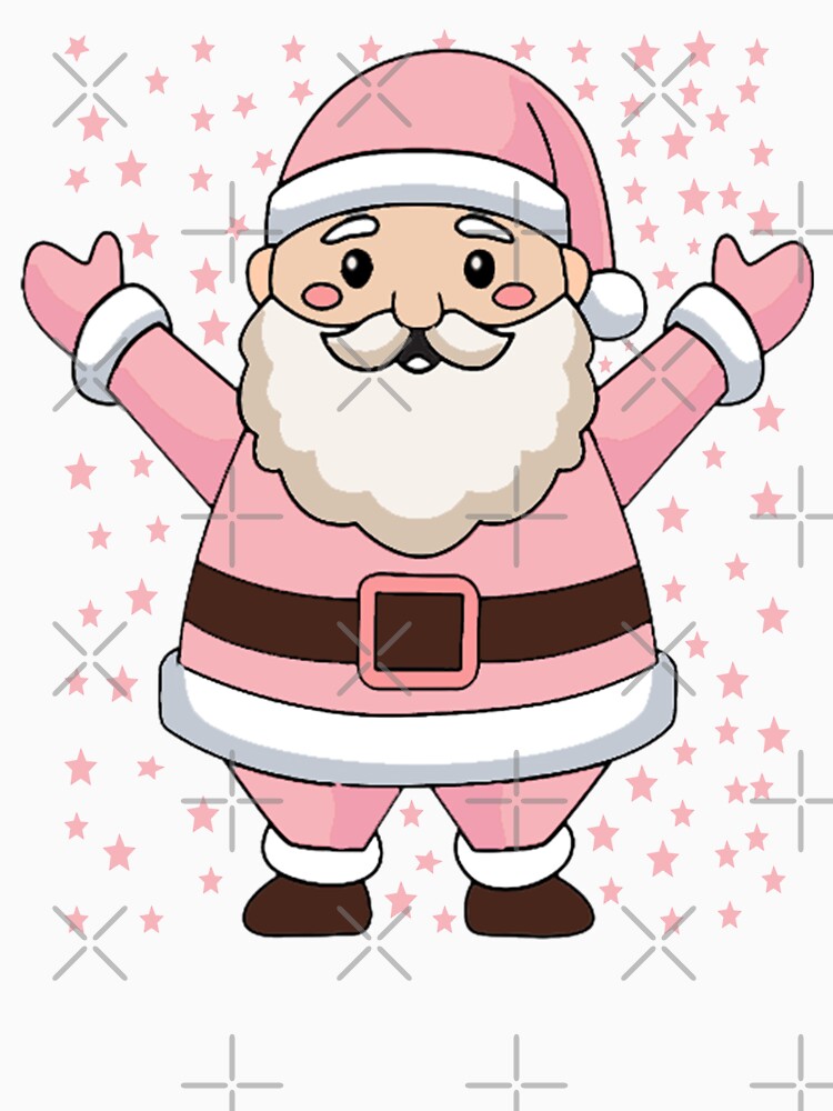 Retro Vintage Pink Santa Claus by JJT0724