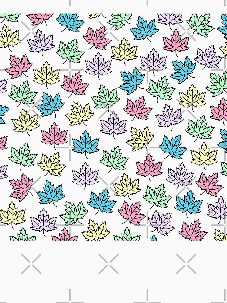 Pastel Autumn Leaves Pattern by Foofighter01