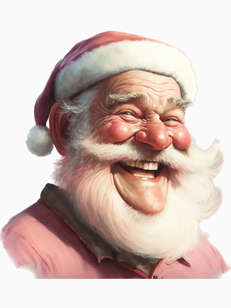 Retro Vintage Pink Santa Claus by westside310