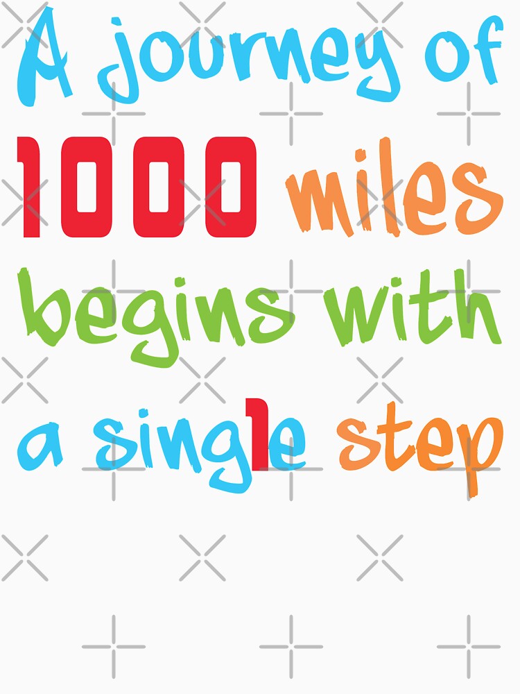 A journey of 1000 miles begins with a single step, Motivational quotes, positive words and inspirational sayings for encouraging to do the best in your life. by Quotesgallery