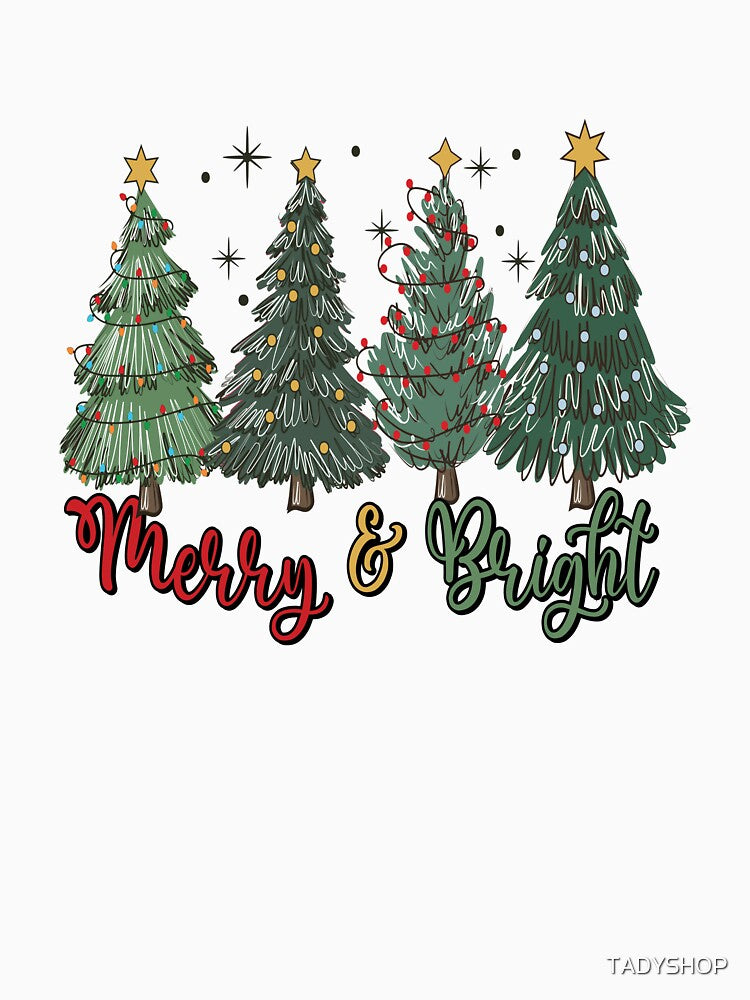 Merry and Bright - Retro Santa Claus - Christmas by TADYSHOP