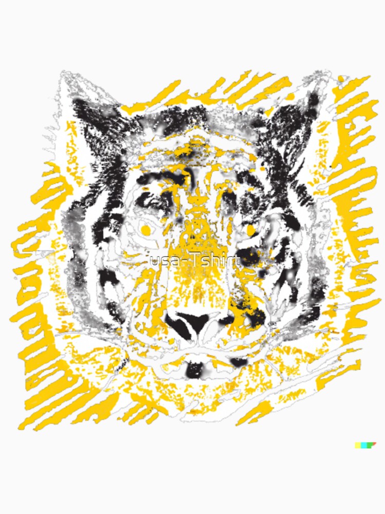 Tiger head print by usa-Tshirt