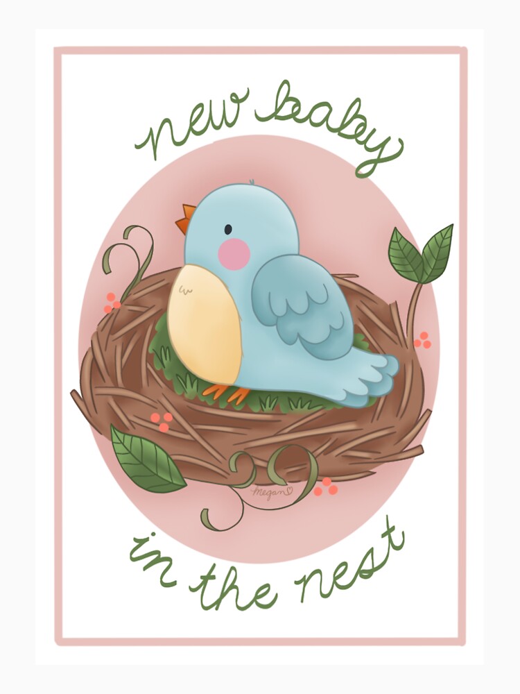Baby Shower Baby Bird by Megan Makes Art VT