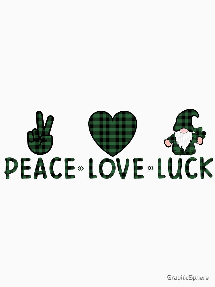 St Patrick's Day  Peace love luck by GraphicSphere