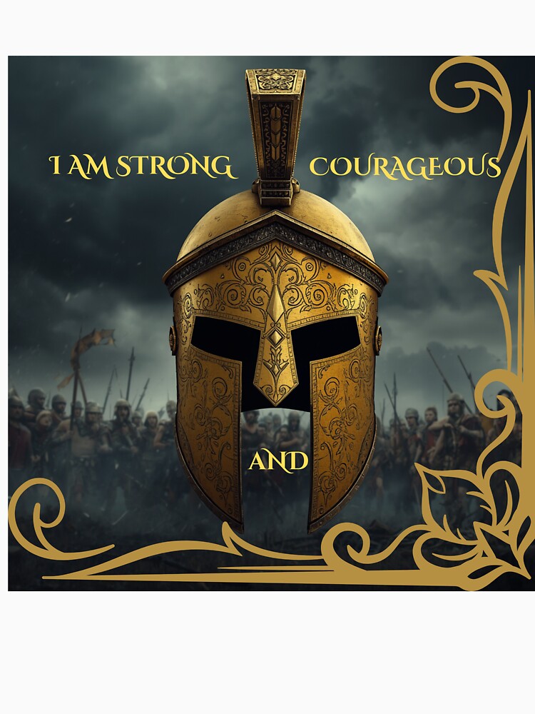 Spartan Warrior Gold - I Am Strong And Courageous by Makend15-03