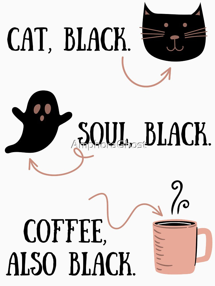 Black cat, black soul, black coffee by AmphoraGhost