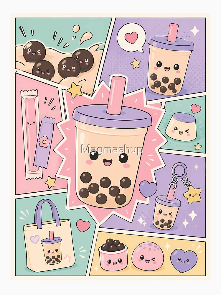 Kawaii Boba Tea Comic by Magmashup
