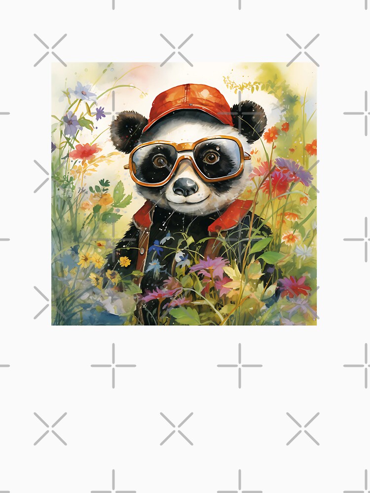 A PANDA WITH MODERN GLASSES by infinitearte