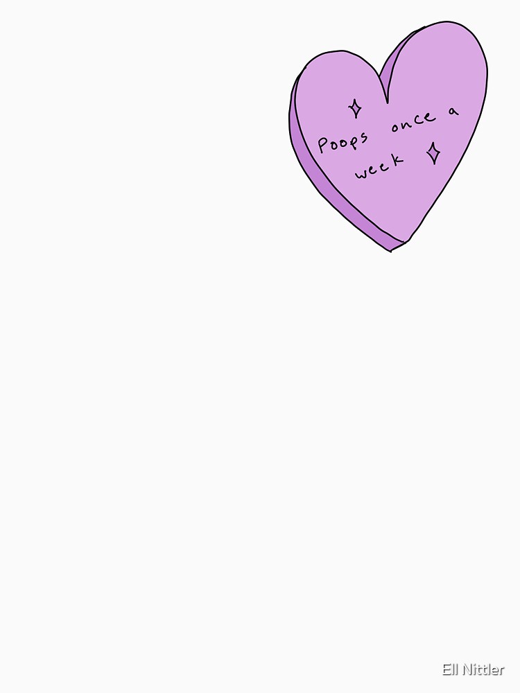 never poops love heart by Ell Nittler