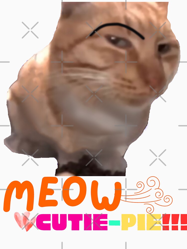 MEOW Cutie-pie, sarcastic funny cat ART. by adamjourney