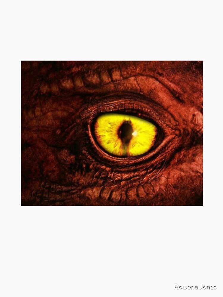 Red Dragon Yellow Eye-Black by Rowena Jones