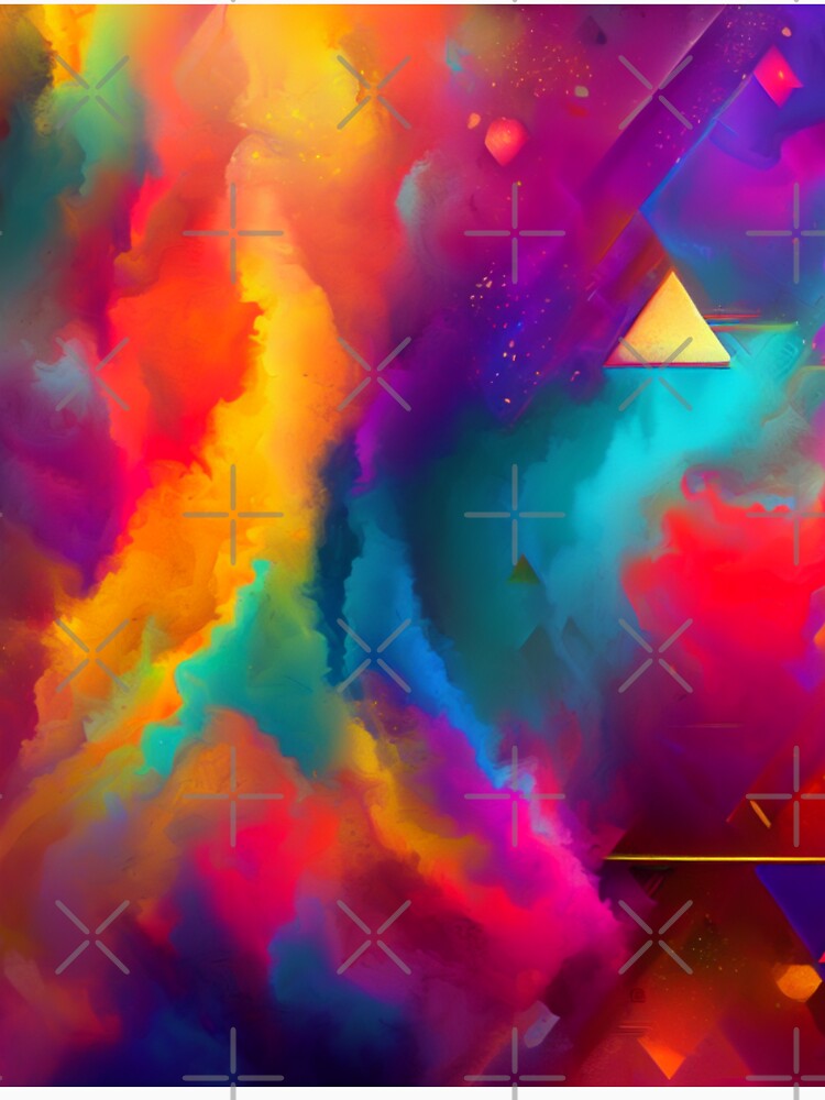 Holi Festival Splendor, abstract art by willowbyraashi