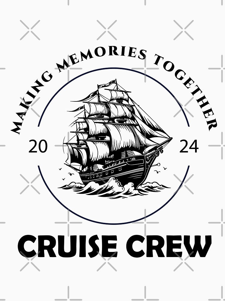 Cruise Crew 2024 Vacation Trip Sailing Squad Matching Family T-Shirt by Saad-Design-hub
