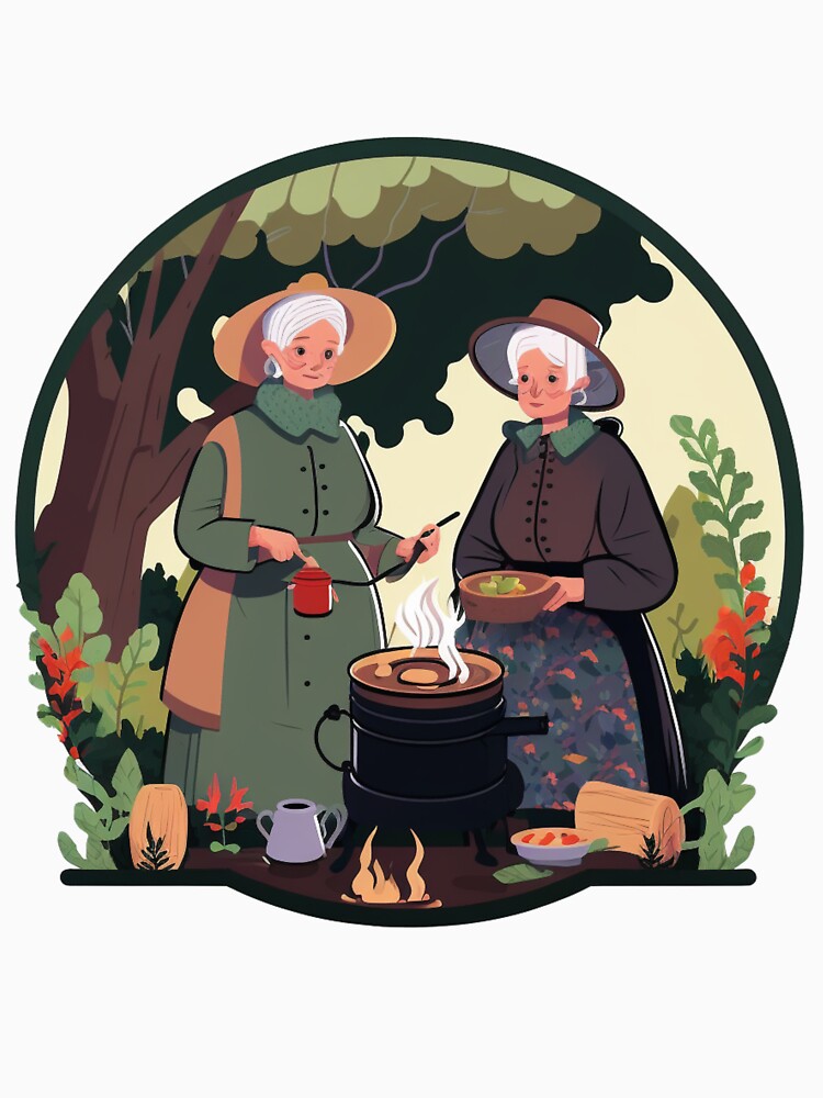 women cooking soup by DraftDuck