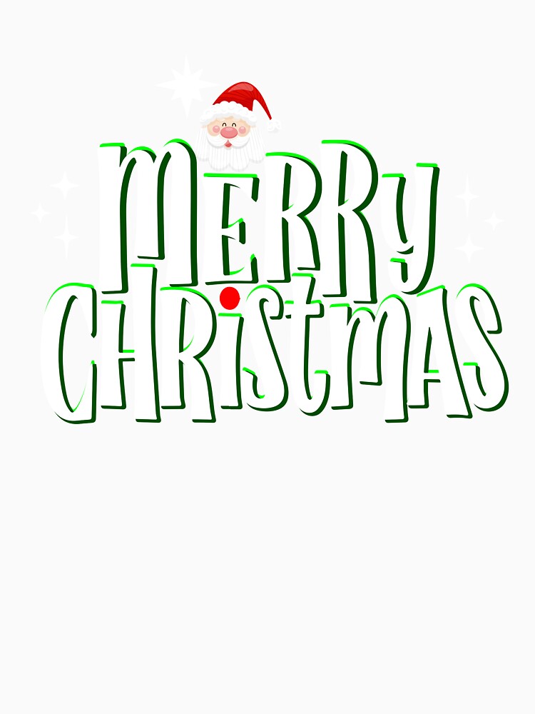Merry Christmas Santa T shirt&Decor by moodlyx