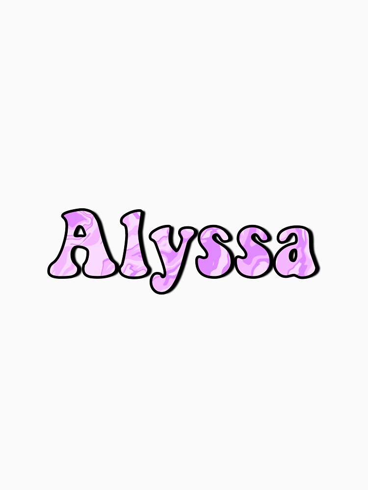 Alyssa custom name sticker by itz-heidi