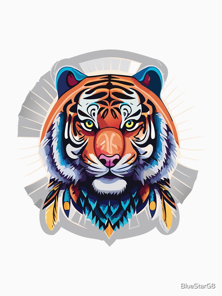 Cool Colorful Tiger by BlueStarG8