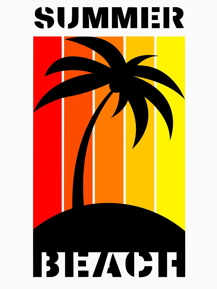 Summer Beach T-Shirt Poster Design by MTB  ElitE