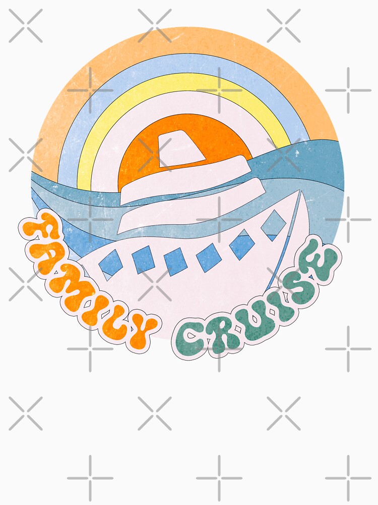 FAMILY CRUISE - Summer Vacation Retro Groovy by nimsart1